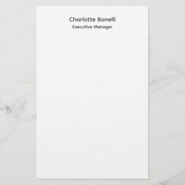 Papelería Llanura Minimalista profesional moderna (Anverso)