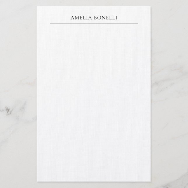 Papelería Llanura profesional Minimalista clásica (Anverso)