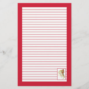 Papelería Llenado de dibujo de aves de pollo rojo Hen