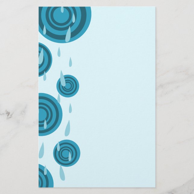 Papelería Lluvia azul (Anverso)