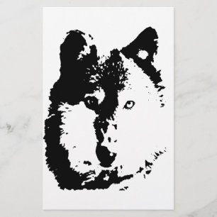 Papelería Lobo de arte pop