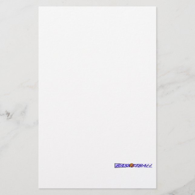 Papelería Logo de la Corte de Baloncesto (Anverso)