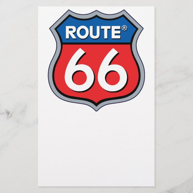 Papelería Logo de la ruta 66 (Anverso)