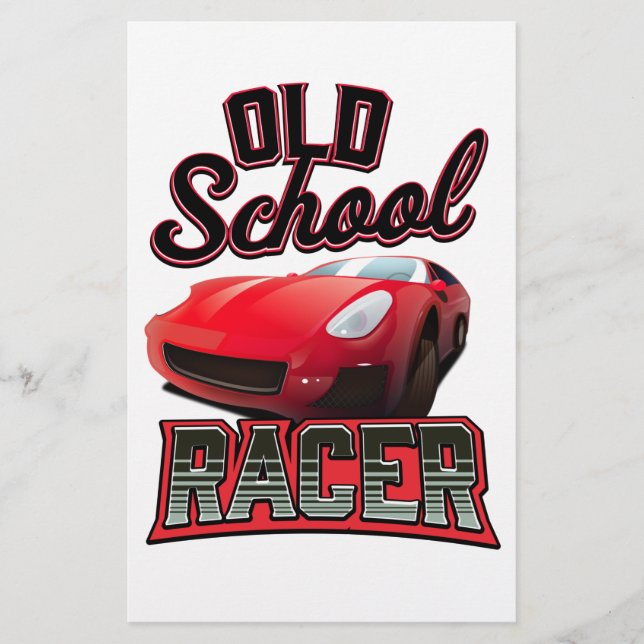 Papelería Logo de Old School Racer (Anverso)