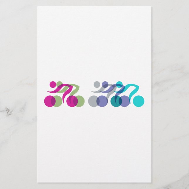Papelería Logo genial de los ciclistas (Anverso)