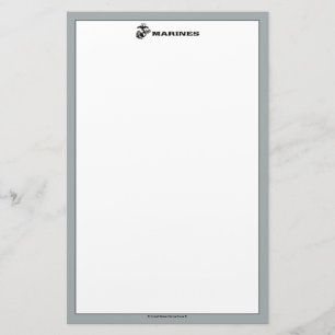 Papelería Logotipo USMC Logotipo negro apilado