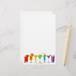 Papelería Los cócteles alcohólicos LGBTQIA gay de SlipperyJo
