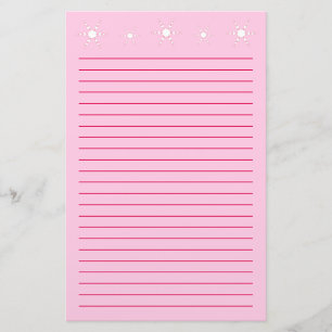 Papelería Los copos de nieve blancos del corazón alinearon