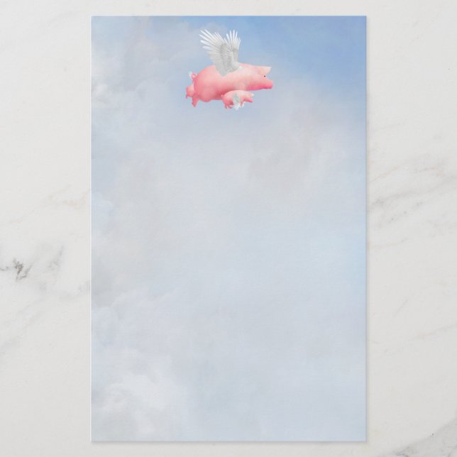 Papelería Los lechones voladores con su patria madre (Anverso)