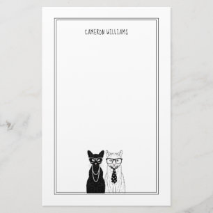 Papelería Los pares el del gato añaden su nombre
