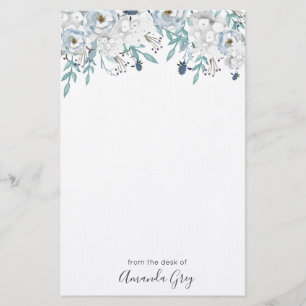 Papelería Los Peonies grises personalizaron la libreta