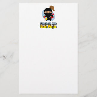 Papelería Los profesores son cerebro Ninjas