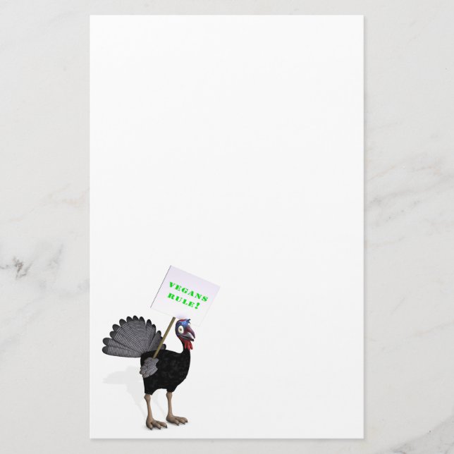 Papelería ¡Los vegetarianos gobiernan! (Anverso)