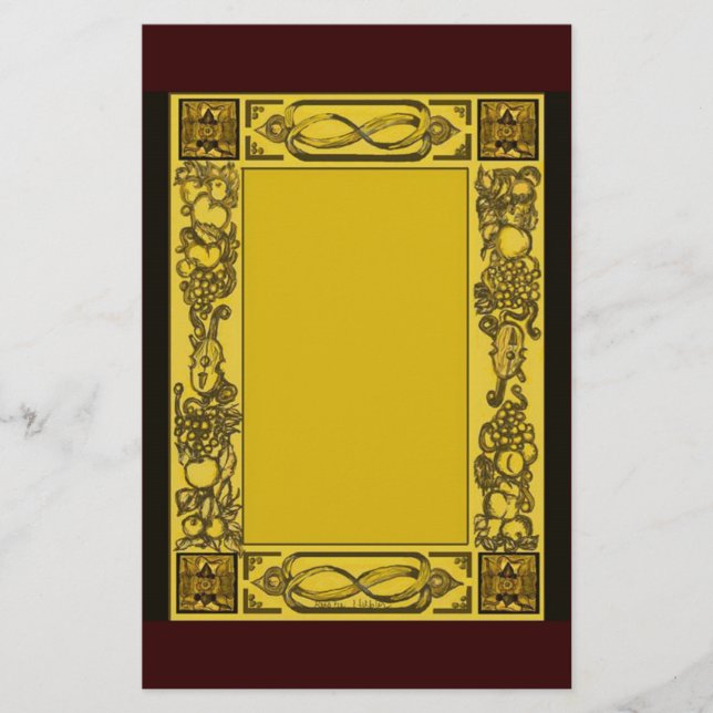 Papelería Los Woodcarvings ingleses de la restauración (Anverso)