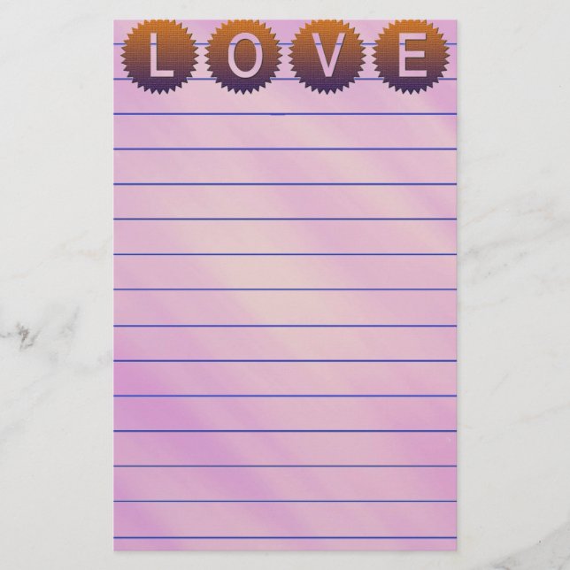 Papelería Love Stationery (Anverso)