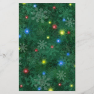 Papelería Luces de la nieve del navidad