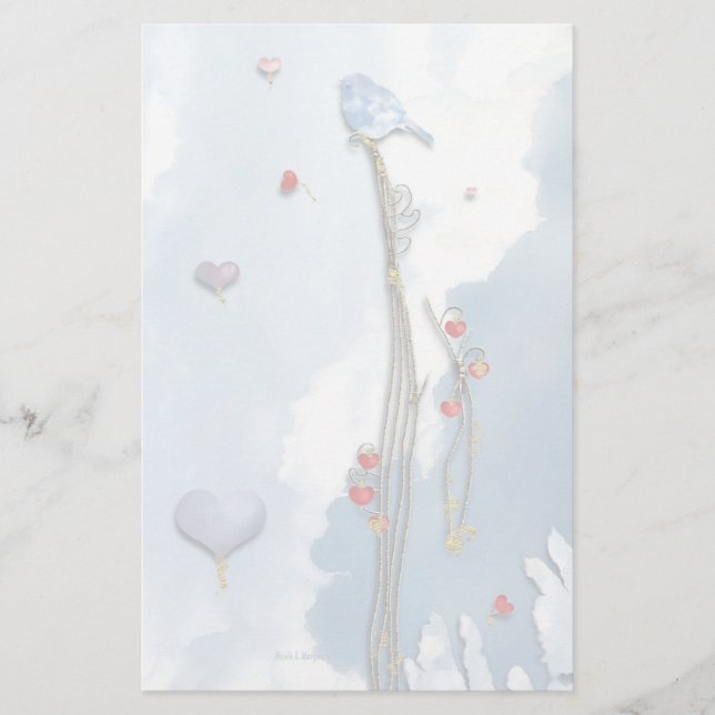 Papelería ¡Lucky Bluebird! (Anverso)