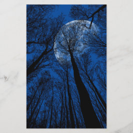 Papelería Luna en el cielo nocturno