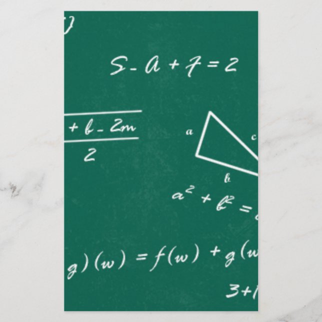 Papelería maestro de matemáticas algebra geek (Anverso)