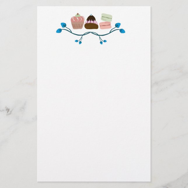 Papelería Magdalenas y efectos de escritorio retros de los (Anverso)