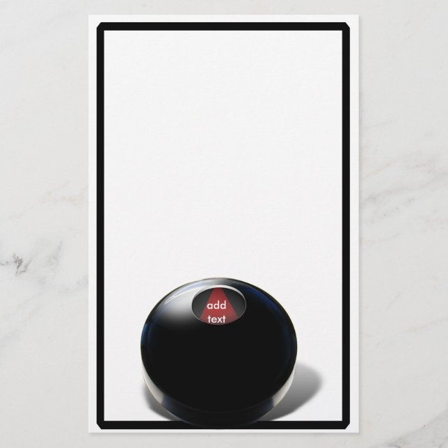 Papelería Magic 8 Ball (Anverso)