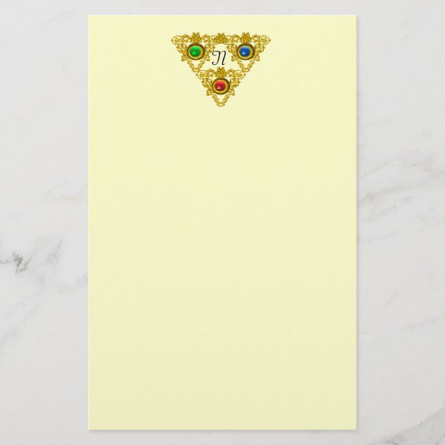 Papelería MAGIC ELFIC TALISMAN /GOLD TRIANGLE Cream (Anverso)