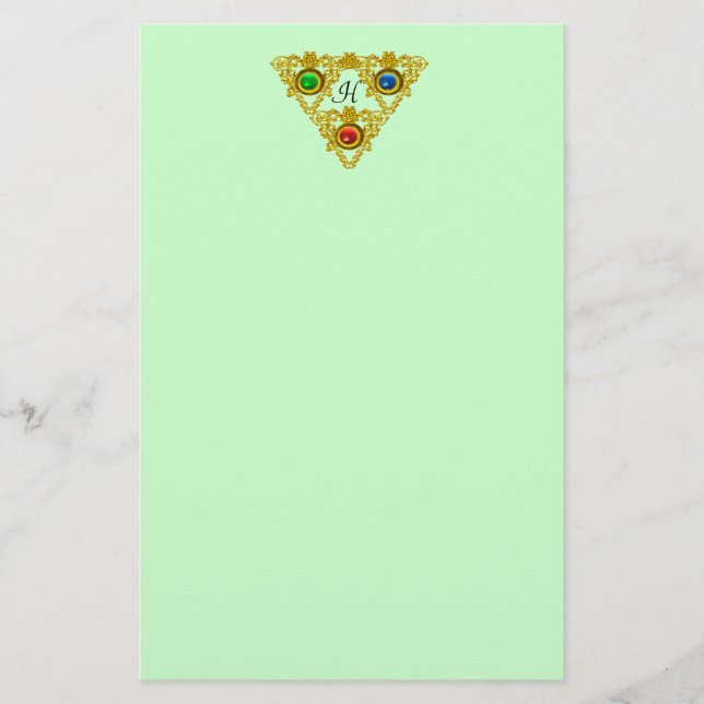 Papelería MAGIC ELFIC TALISMAN /GOLD TRIANGLE Green (Anverso)