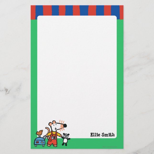 Papelería Maisy Ready para vacaciones con equipaje (Anverso)