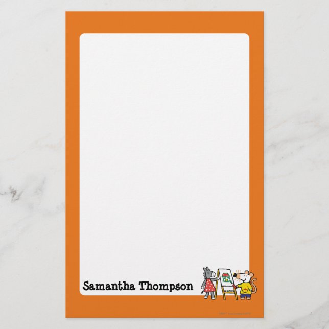 Papelería Maisy y Dotty Paint en el preescolar (Anverso)