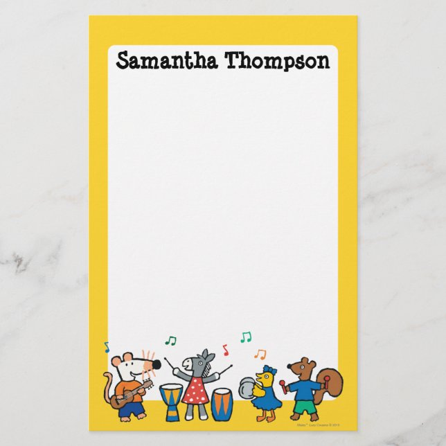 Papelería Maisy y sus amigos juegan en la banda (Anverso)