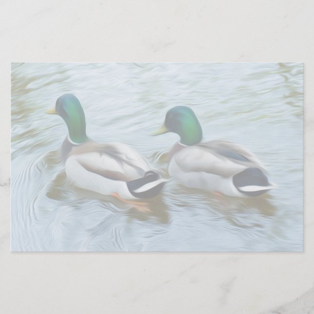Papelería Mallard Ducks (Anverso)