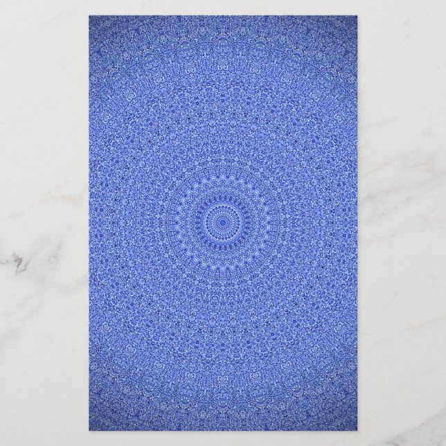 Papelería Mandala azul (Anverso)