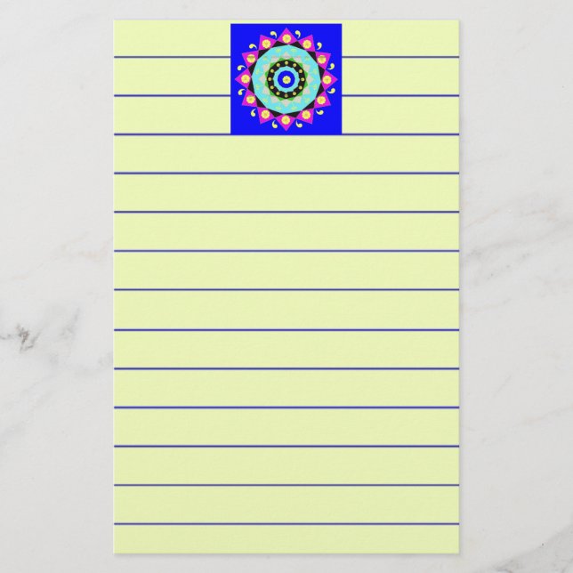 Papelería Mandala:Decorativo (Anverso)