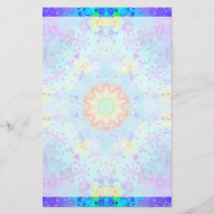 Papelería Mandala del hippy de la estrella azul modelada