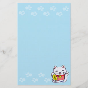 Papelería Maneki Neko Gato afortunado