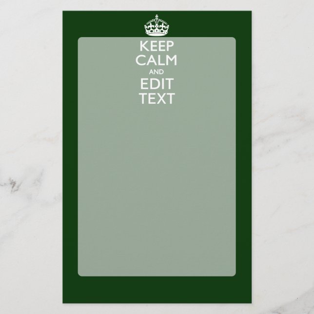 Papelería Mantén La Calma Personalizada Y Tu Texto Decoració (Anverso)
