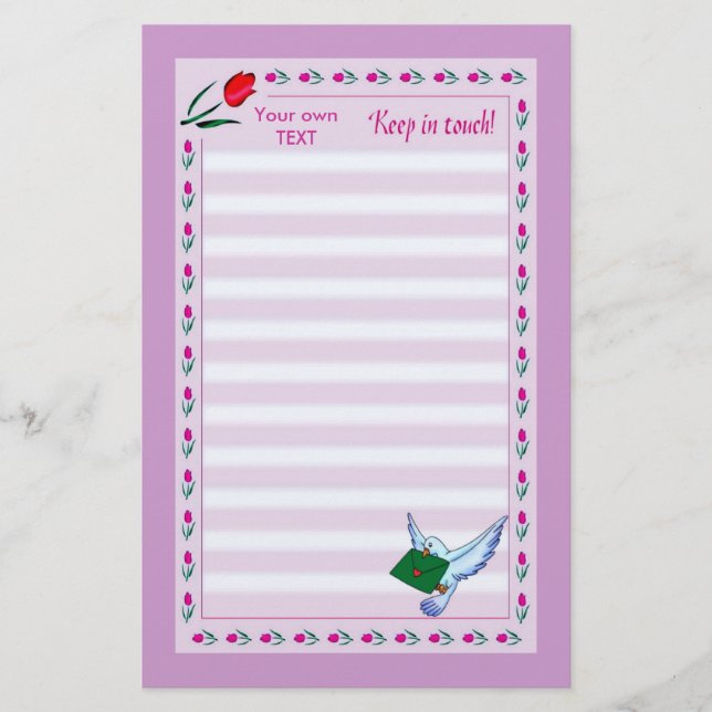 Papelería Mantener en contacto la estacionalidad (Anverso)