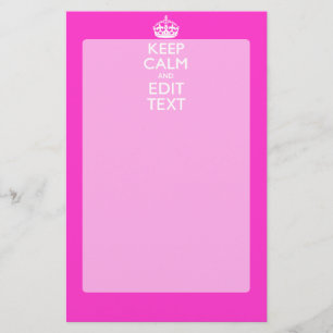Papelería Mantener La Calma Personalizada Y Su Texto Decorac
