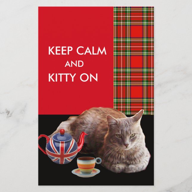 PAPELERÍA "MANTENGAN LA CALMA Y EL BICICLETO ENCENDIDO", RED (Anverso)