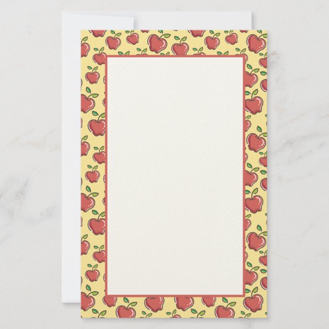 Papelería Manzana Roja Fresca  (Anverso)