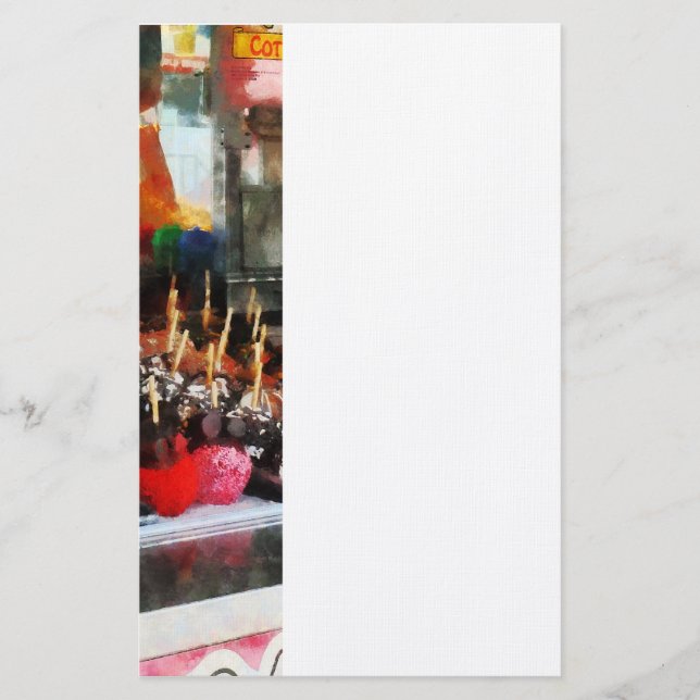 Papelería Manzanas de caramelo (Anverso)