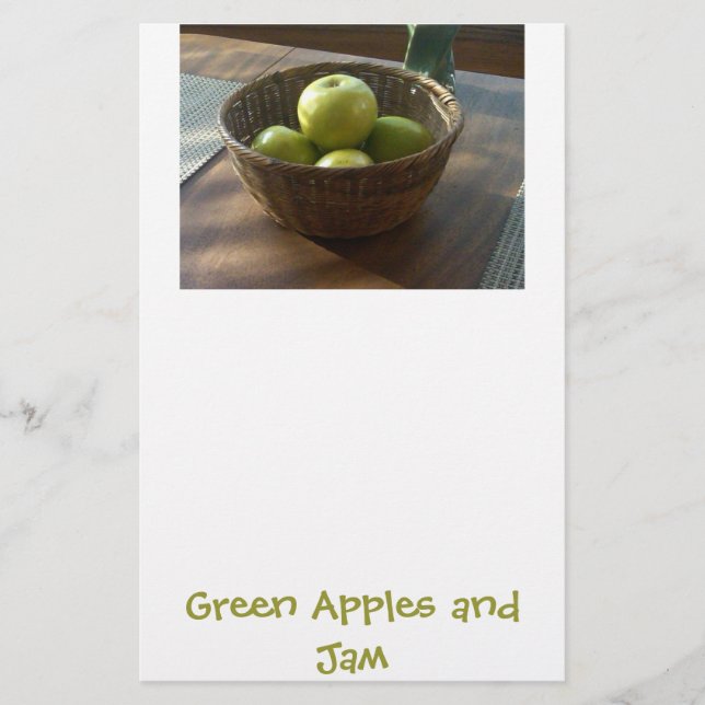 Papelería Manzanas verdes y mermelada (Anverso)