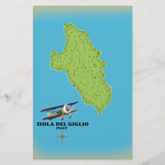 Papelería Mapa de Isola del Giglio Italia