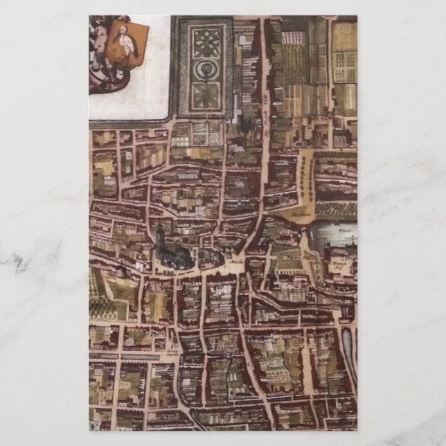 Papelería Mapa de la ciudad de Réplica de La Haya 1649 (Anverso)