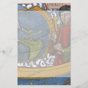Papelería Mapa de las Américas con Explorer Amerigo Vespucci