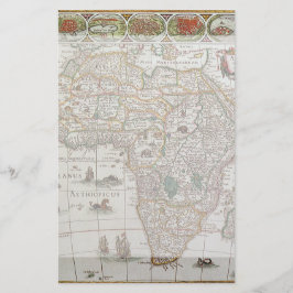 Papelería Mapa del Antiguo Mundo de África de Blaeu, c.1635