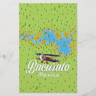 Papelería Mapa del lago Bacurato México