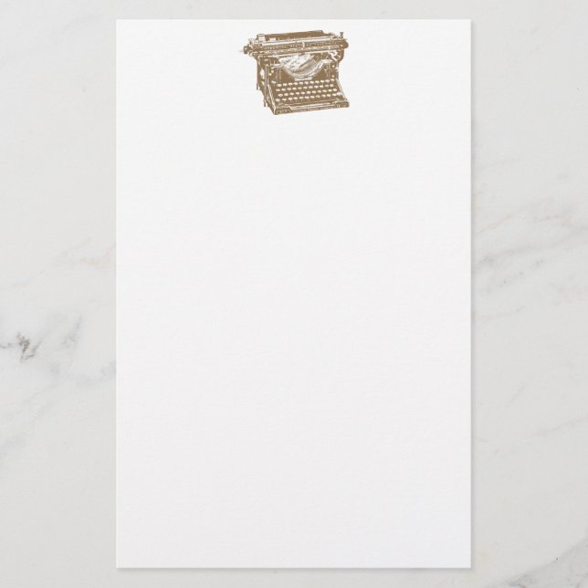 Papelería Máquina de escribir (Anverso)