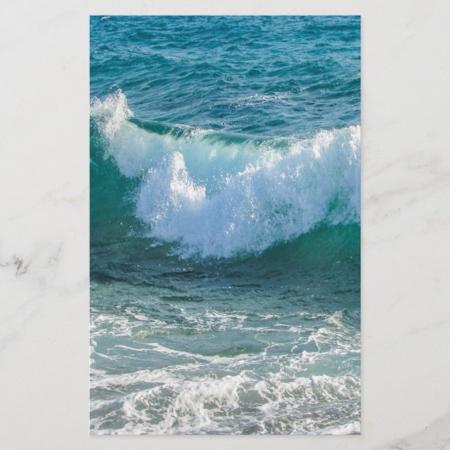 Papelería Maravillosa Wave mar mar mar mar naturaleza marina (Anverso)