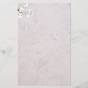 Papelería marbled stationery orchid